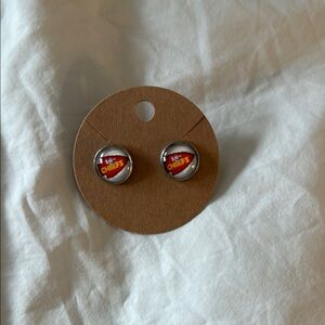 Kansas City Chiefs Logo Earrings NWOT